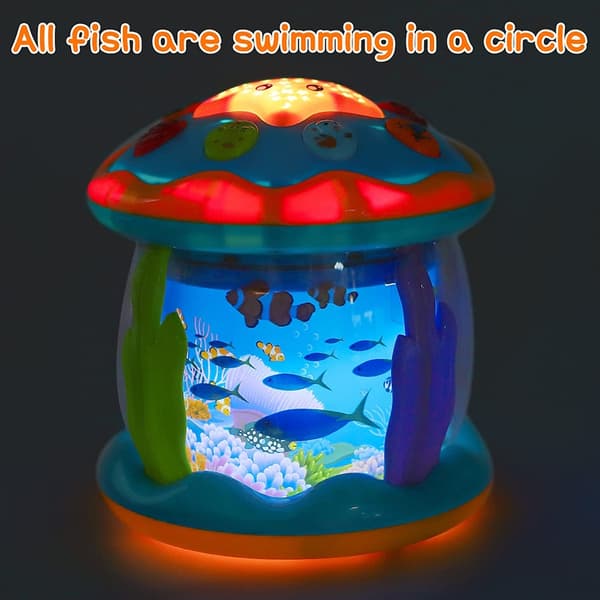 Ocean Light Projector Musikleksak för småbarn 1-3 år - Montessori Sensorisk gåva B