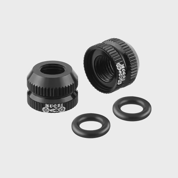 1 par MTB-cykel vakuumdäckventilhattar innerslang muttersäkra Blue-1Pair