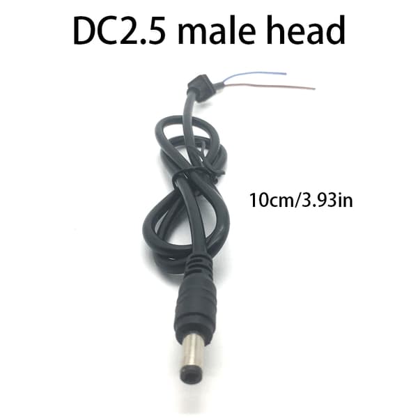 Elcykelopladerstik 36V/48V litiumbatteri DC 2.1/2.5 han-hunstik A2