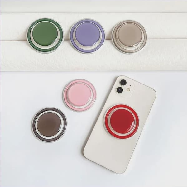 Magnetisk vikbar telefonhållare med stativ för iPhone 16 15 Samsung Xiaomi expanderande ring 4