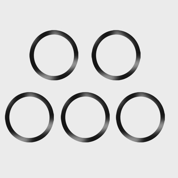 Universal Magnetisk Metal Ringplade til Samsung iPhone Magsafe Trådløs Oplader Bilholder Sliver 3PCS
