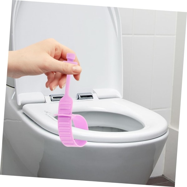 Kahva wc -kannen kylpyhuoneen wc -hissiin Pink