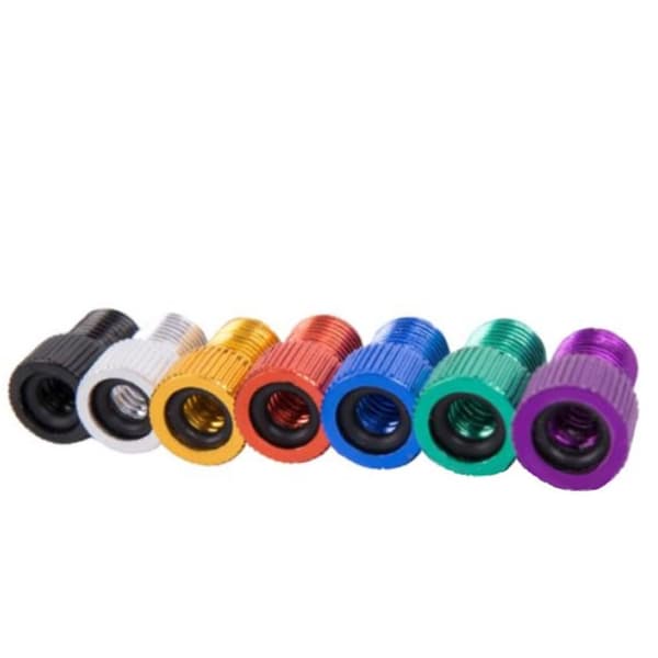 2 st. Presta till Schrader cykelpumpventiladapterkoppling black