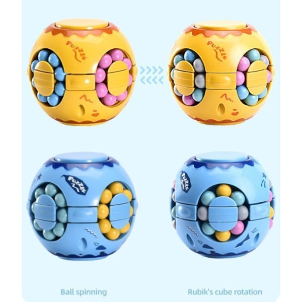 Fidget Toy Puzzle Ball Pop It Cube 3st Fäger Ljusblå