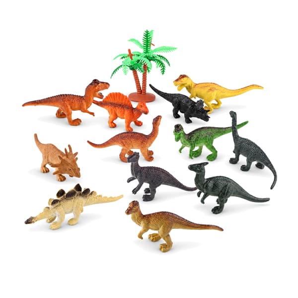 12 pcs Dinosaur model plastic toy handmade figures
