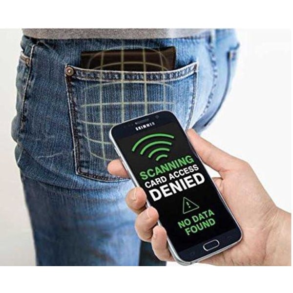 Korthållare med RFID Säker Skydd Aluminiumfacke Smart Plånböcker Grey