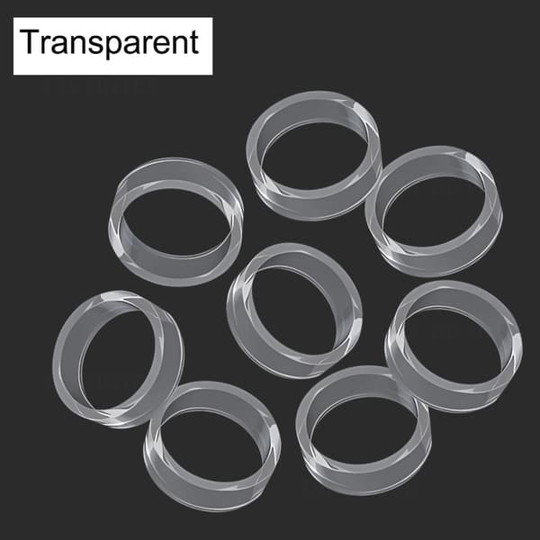 8 st. elastiska skyddande joystick-ringar för PS5/PS4/Steam Deck Rocker silikonringskydd för Rog Ally spelkonsol 8pcs transparent