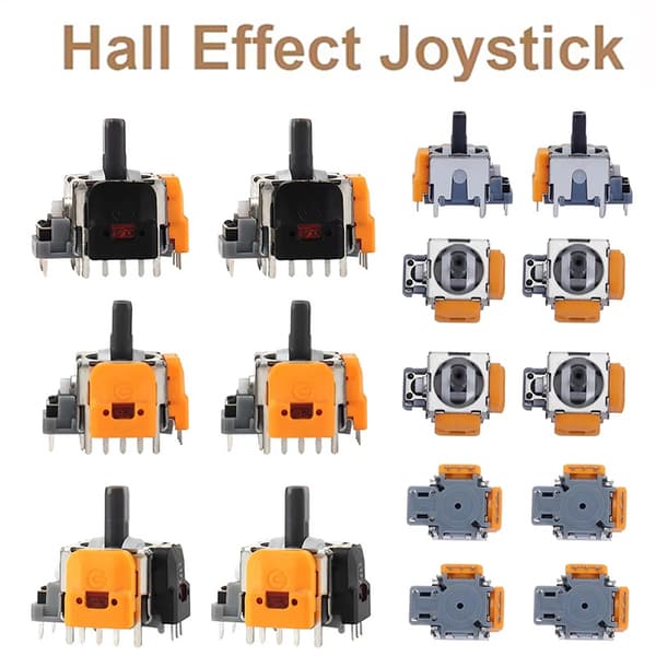 2 stk./sæt Hall-effekt joystick 3D analog sensorhjul thumbsticks til PS5 PS4 Xbox One serie controller udskiftningstilbehør for PS5