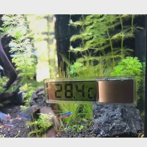 1 st akvarietermometer elektronisk LCD digital akvarietermometer akvarietermometer akvarietermometer 1PC Silver Color