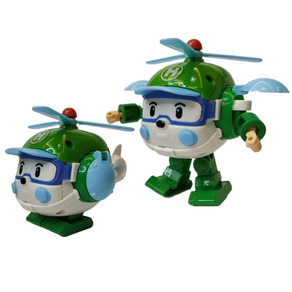 Korea Polis Robocar Amber Roy Haley Action Figur - Transformerende robotlegetøj til børn 10 Nobox