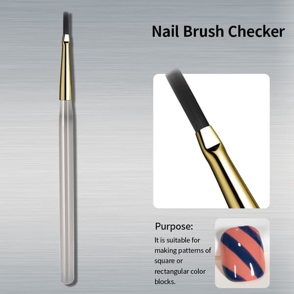 RSNAIL Neglekunstpensel Checker til tegning og maling 5pcs Brush