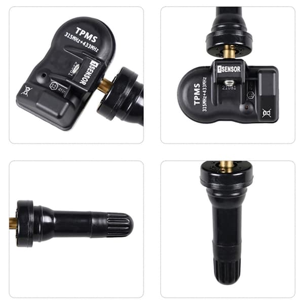8X Programmerbar MX Sensor 433Mhz 315MHZ 2 I 1 Til Autel TS408 TS508 ITS600 Universal Redigerbar PMS Dæktrykssensor Black