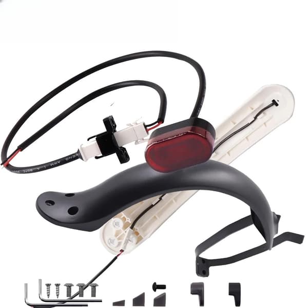 Xiaomi Mijia M365/Pro Elscooter Stänkskärm med Bakljus och Kabeldelar Set C