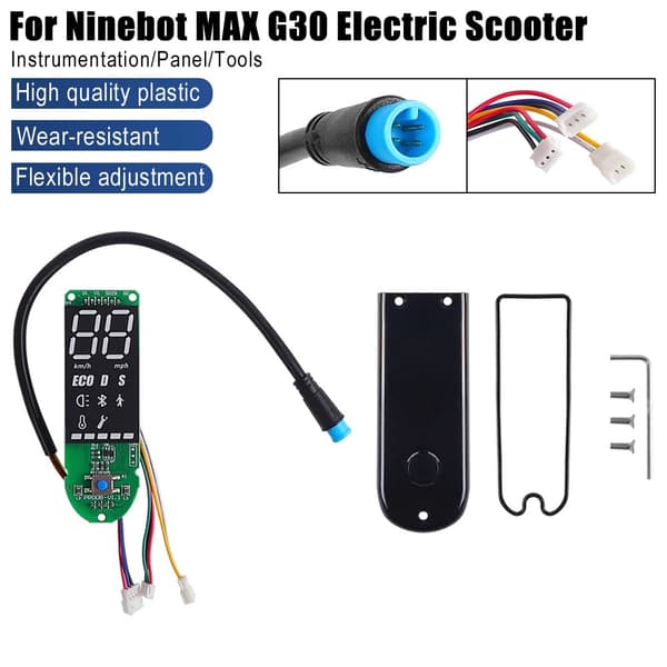 Segway Ninebot MAX G30 Dashboard Printkort med Skærmdæksel til El-Scooter Dashboard
