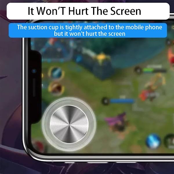 Smartphone-kontroll Joystick Spelkontroll Pekskärm Joypad för iPad iPhone Android Surfplatta Smidig Spelkontroll Blue Bundle 2PCS