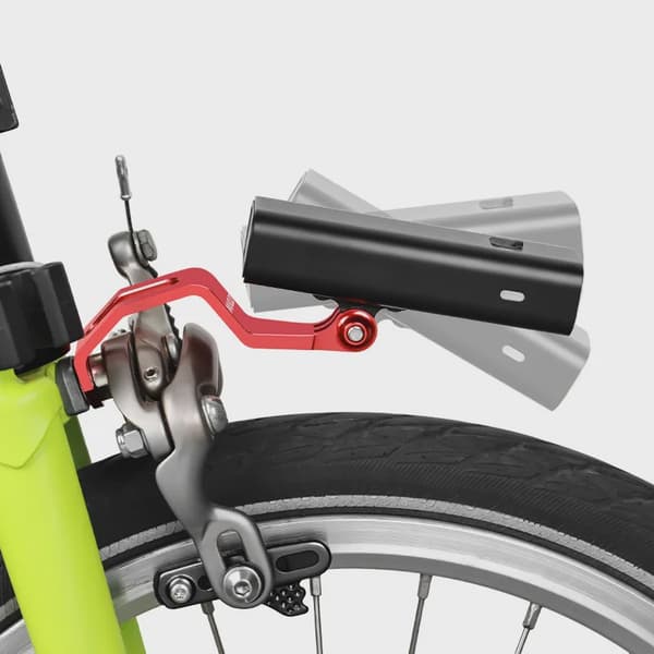 1/2 stk. aluminium cykel forlygteholder gaffelmonteringsbeslag til Brompton foldecykel Blakc-2pcs