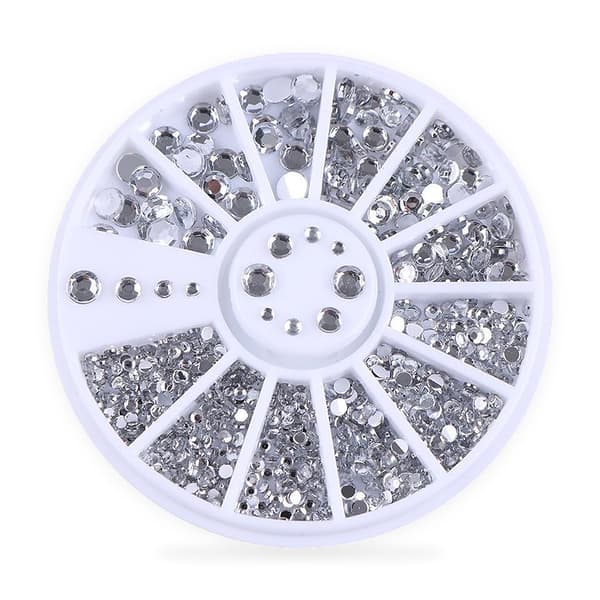 400st Strass Rhinestone silver Nagelkonsttillbehör
