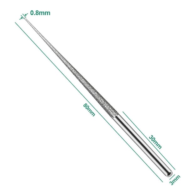 3MM slipstänger mini diamantborr sliphuvud fräs nål gravyr snidning polering A