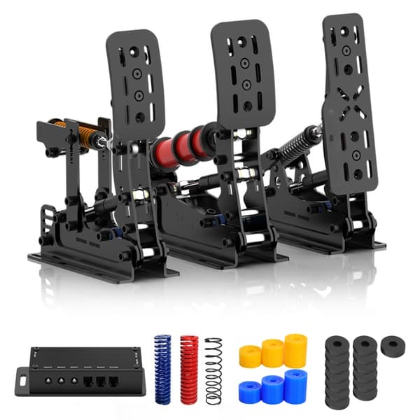 Plus X Sim Racing Simulator Pedal PC Simracing Pedaler Stöder VAM VAM RPO Vibrationsmotor Körspel Tillbehör PLUS-P2-H2