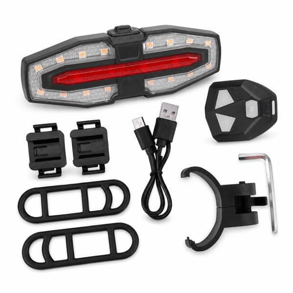 USB-uppladdningsbart vattentätt LED-bakblinkers för M365 Pro 2 MI 4 elscooter Update Model