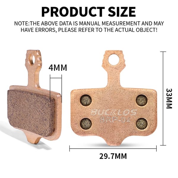 BUCKLOS Levyjarrupalat SRAM Avid MTB Maantiepyörään Hydraulinen Kestävät Kulutusta Kestävät Jarrupalat Ceramic 4Pair