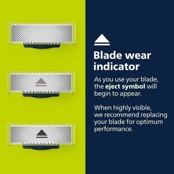 Rakblad kompatibel med Philips Oneblade Replacement, 1, 2 - eller 3-pack.