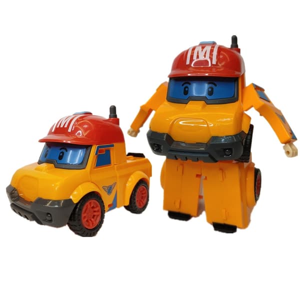 Korea Polis Robocar Amber Roy Haley Action Figur - Transformerende robotlegetøj til børn 04 Nobox