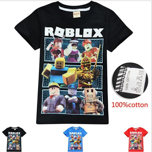 Roblox T-SHIRT för Barn storlek- 130-150 Black Svart 140