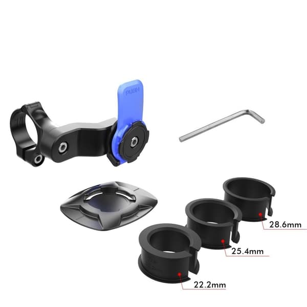 Cykeltelefonholder Stødbestandig Absorberende Quick Lock Mount til Motorcykel MTB Scooter only 2 patch