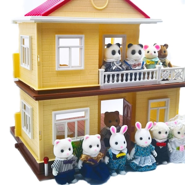 Metsäneläinperhe 1_12 Nukkekodin tarvikkeet Mini_yythk Squirrel