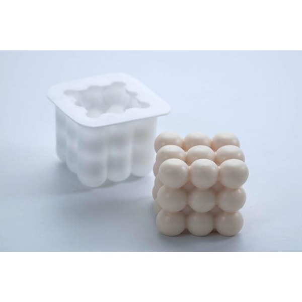DIY silikonimuotti kynttilä, kipsikynttilä, 3D Rubikin kuutio