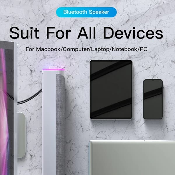 4D Computerhøjttaler Bar Stereolyd Subwoofer Bluetooth Højttaler Til Macbook Laptop Notebook PC Musikafspiller Kablet Højttaler Wired Version