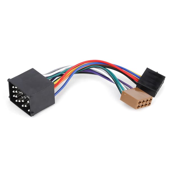 Hjælpekabel Bilradioadapter Stereoledningsnet Kabel ISO-stik Passer til E36 E46 E39 Radioledningsnet Radioadapterledningsnet black