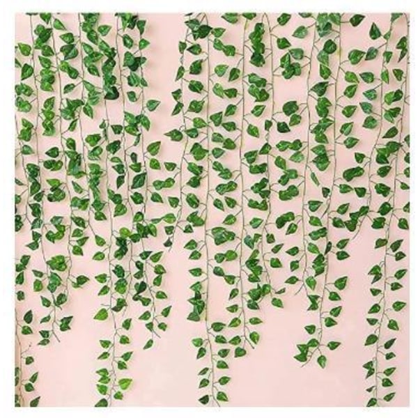 12 kpl (2,4 metriä) Keinotekoiset murattilehtikasvit Väärennetyt