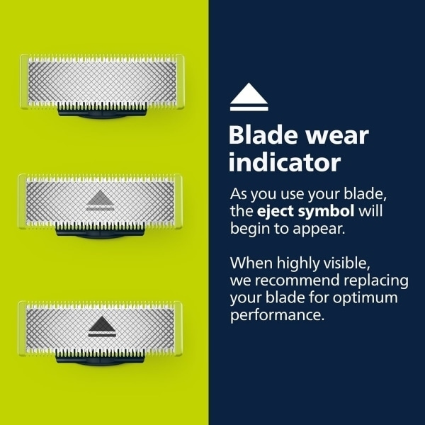 3-pak barberblade, der er kompatible med Philips Oneblade Replacement