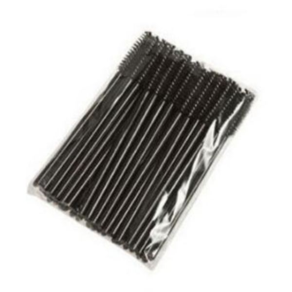 50 eyelash brushes Eyelash brush Disposable Spiral brush Black Black Black Head