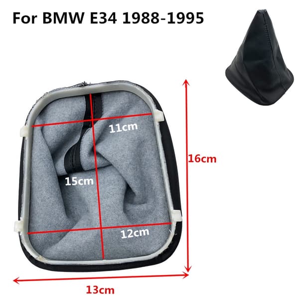 Nahkainen vaihdekepin nupin suojus, tavaratilan suojus, rungon vaihteenvalitsimen kaulus BMW E36 3-sarjaan, E30 E34 E39 E81 E82 E87 E88 E81 E82 E87 E88