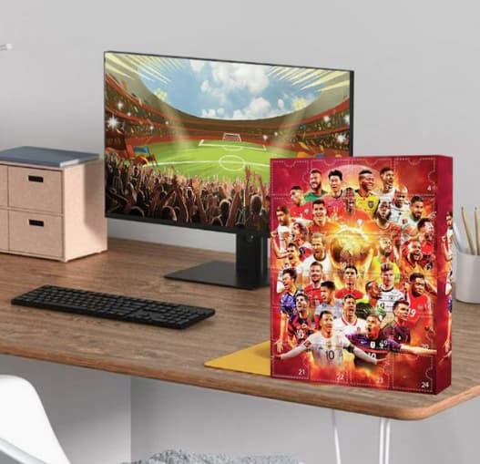 Jul Adventskalender för VM Samlarfotbollsfigurer