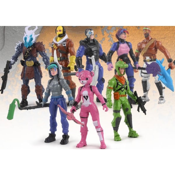 8st Fortnite Figurer 9CM  julklappar