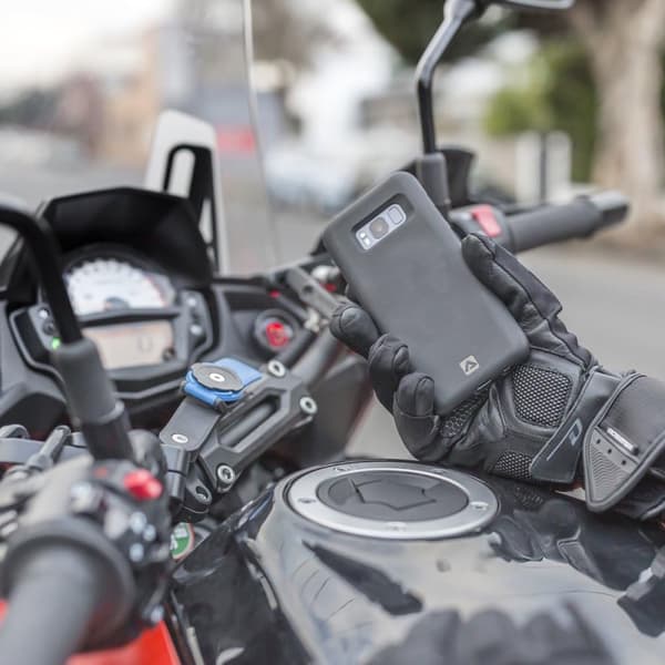 Telefonholder Anti-shake motorcykel cykel støddæmper vibrationsdæmper styrmontering 1PC Red Patch