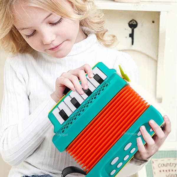 Harmonikalegetøj med tangenter til børn fra 3 år Orange
