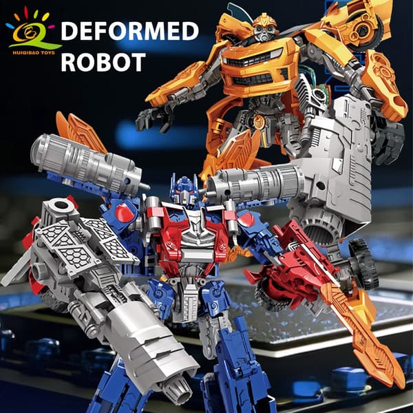 Transforming Robot Car Legetøj - 2-i-1 Mecha Warrior Action Figur til børn - Legering og plastikmodel With Box