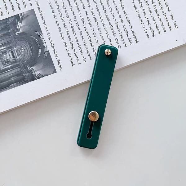 Universal håndledsrem med fingergreb til telefonholder til iPhone Xiaomi mobiltelefoner black