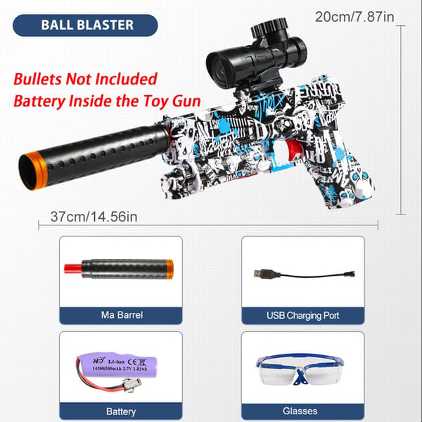 M416 Electric Blaster -leluasesarja ulkoleikkiin – erittäin tarkka ammunta Red