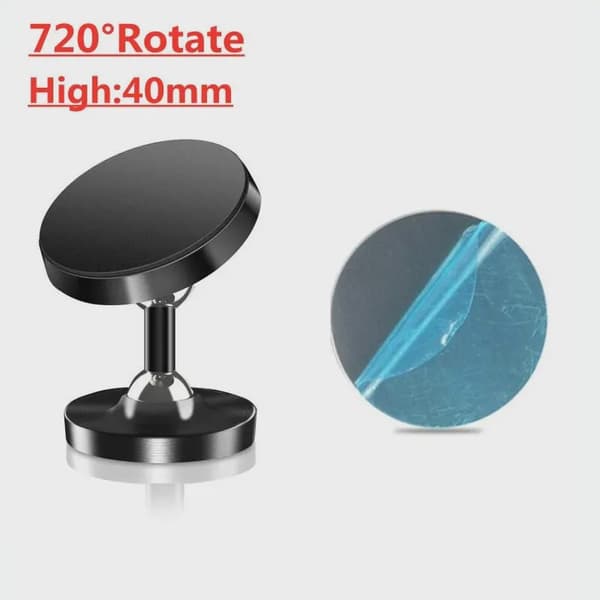 Magnetisk Bilholder Dashboardmonteringsstativ til iPhone Samsung Xiaomi 720 Rotate Red