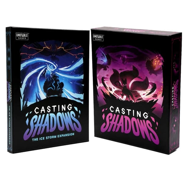 Uusi Casting Shadows -peruspeli Ice Storm Expansion Bundle -korttilautapeli perhejuhlille lapsille sopiva lomalahja WHITE