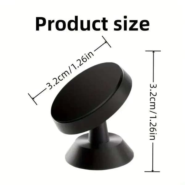 Magnetisk Bilholder Universal Dashboard Mount til iPhone Xiaomi Huawei Samsung 2pcs Black