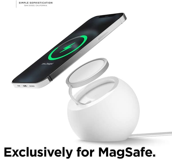 Magnetisk silikone bordkugleholder til Apple MagSafe iPhone 16 15 14 trådløs opladerdock Blue