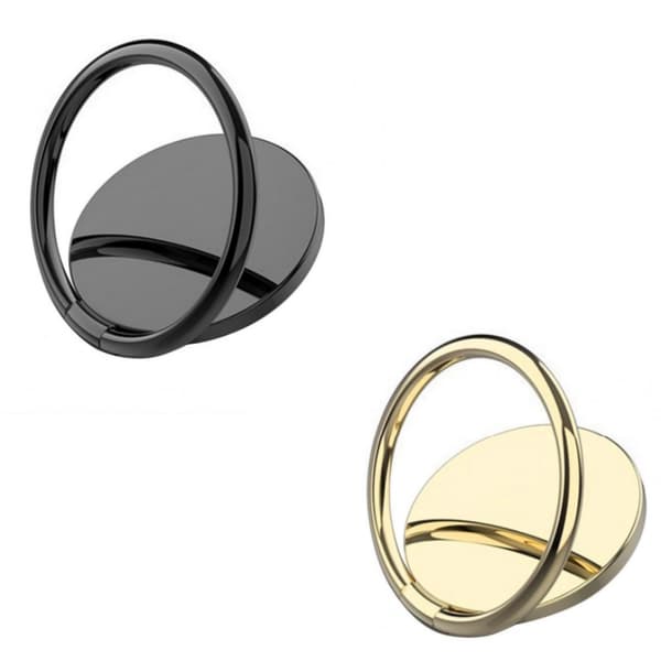 2 st 360° roterande magnetisk biltelefonhållare med greppstativ black-silvery