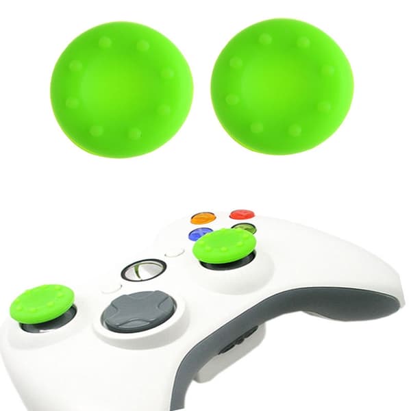2 stk. til PS3 PS4 XBOX 360 gummi silikone hætte analog controller silikone hætte dæksel thumb stick greb joystick hætter tilbehør Blue